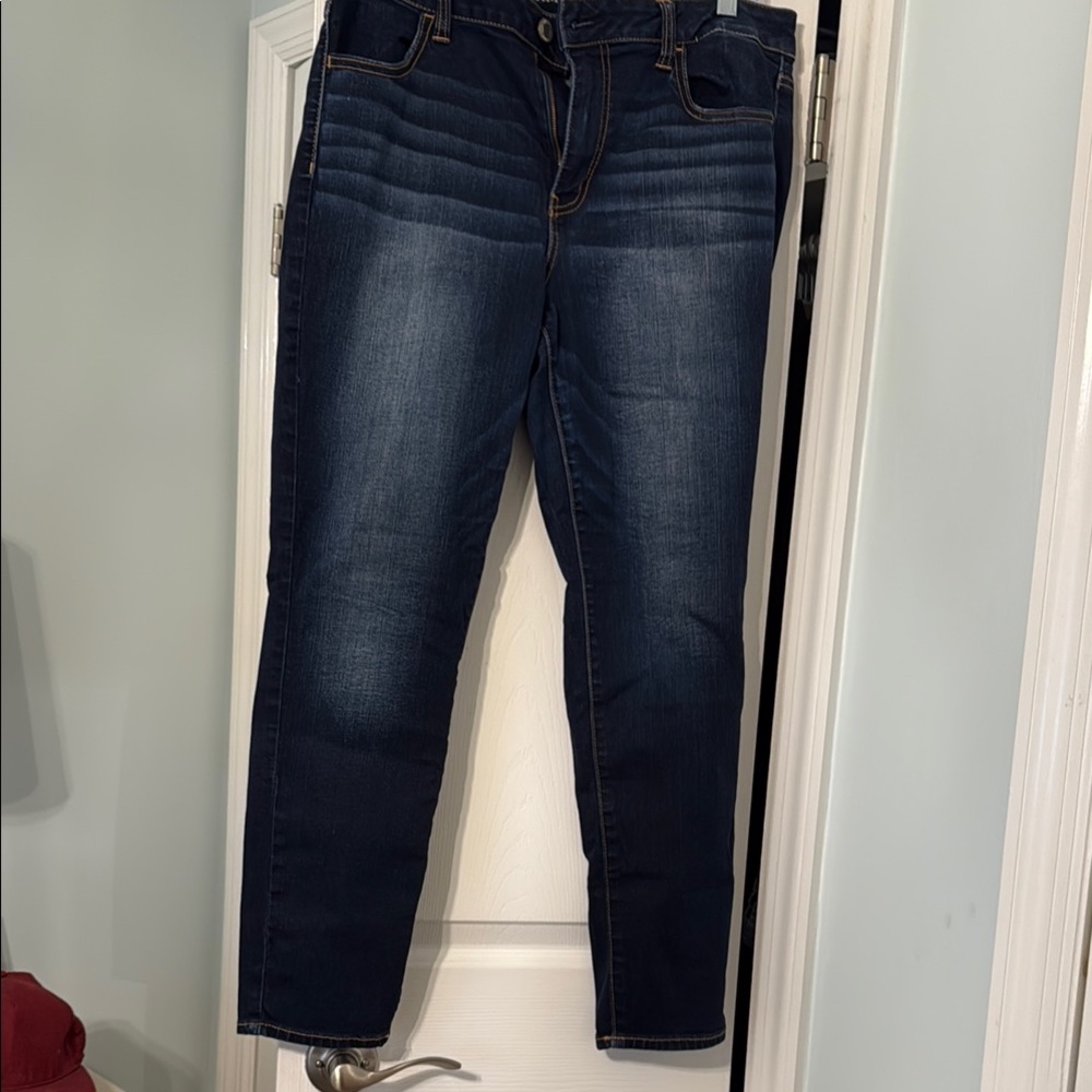 American Eagle Outfitters Blue Straight Leg Jeans Versatile Style